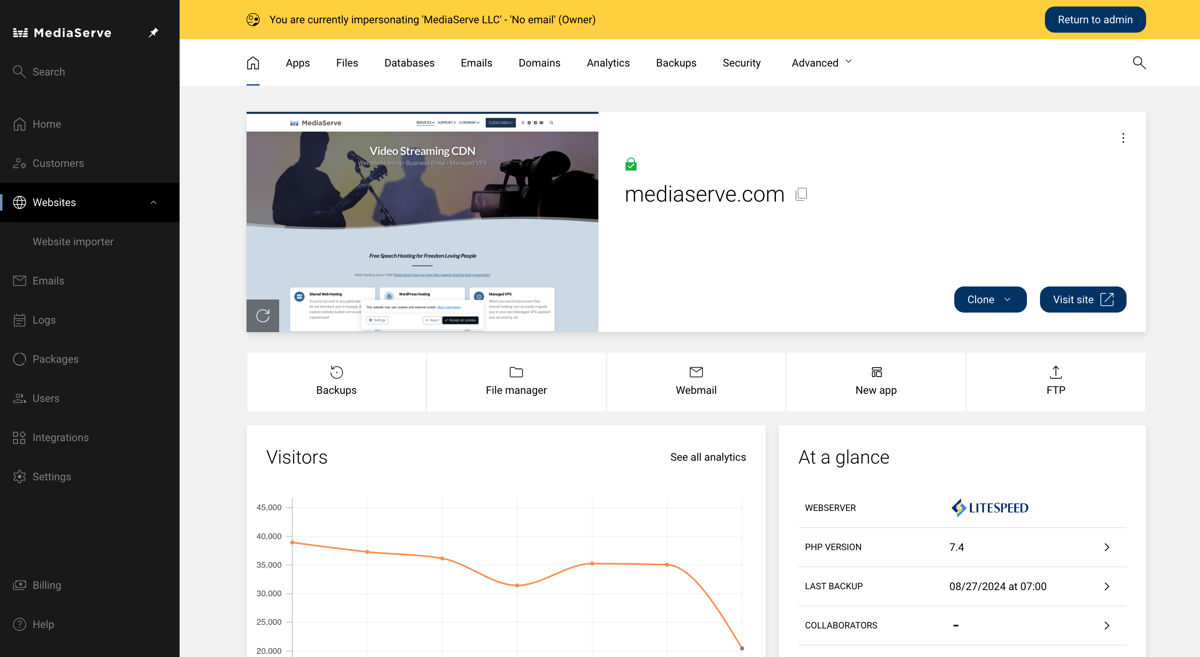 Managed VPS Hosting Control Panel ePanel Pro Management System
